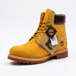 Timberland 6-Inch Premium Waterproof Boot in Wheat/Nubuck.