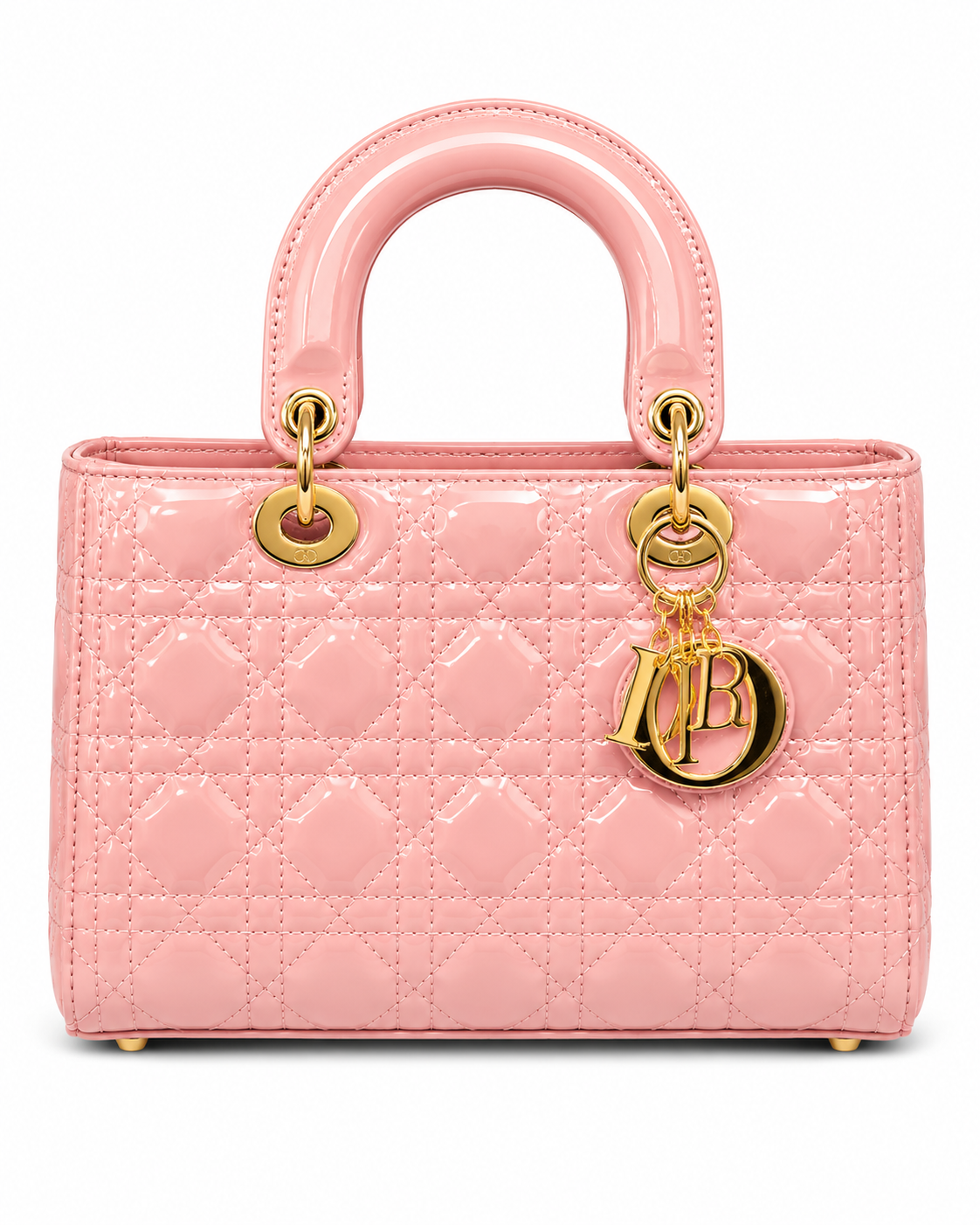 Glossy Hot Pink Quilted Lady Bag