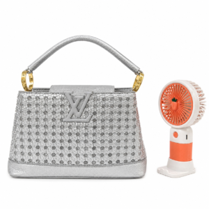 Louis Vuitton Capucines BB – Tan Perforated Leather with Crystal Embellishments